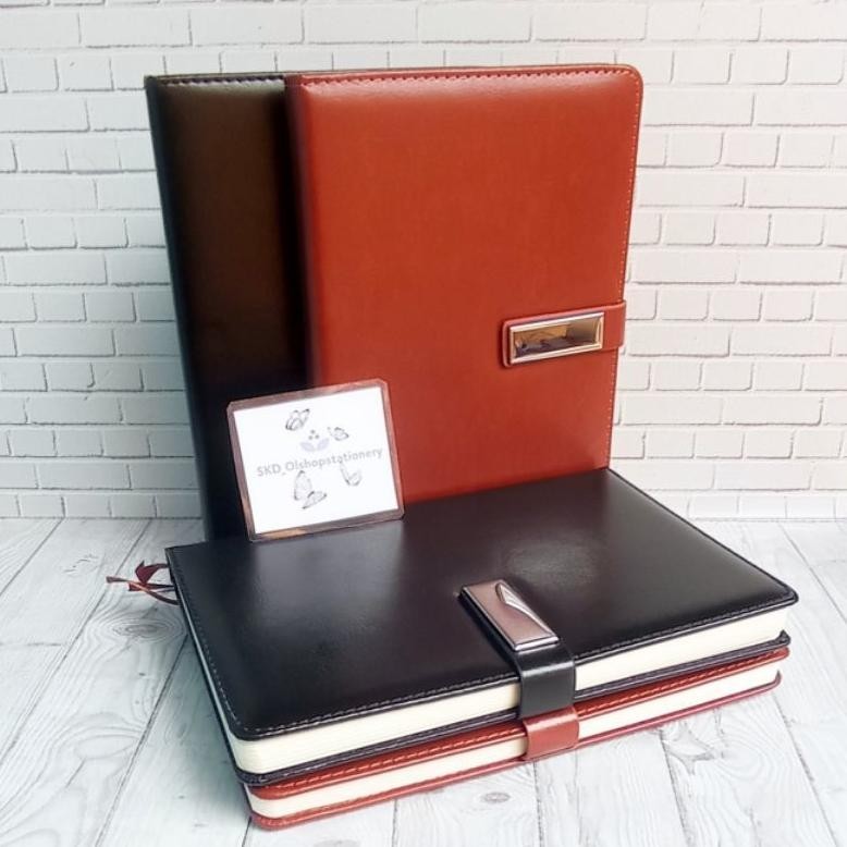 

AGENDA KULIT NOTEBOOK KULIT A5 KANCING MAGNET (TERIMA CETAK COSTUME LOGO ) BISA COD