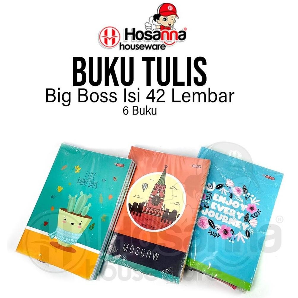 

6PCS BUKU TULIS BIG BOSS GARIS 42 LEMBAR / BUKU TULIS BIG BOSS TERLARIS