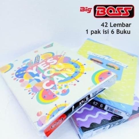 

BUKU TULIS BIG BOSS 42 LEMBAR PER PACK ISI 6 PCS COD