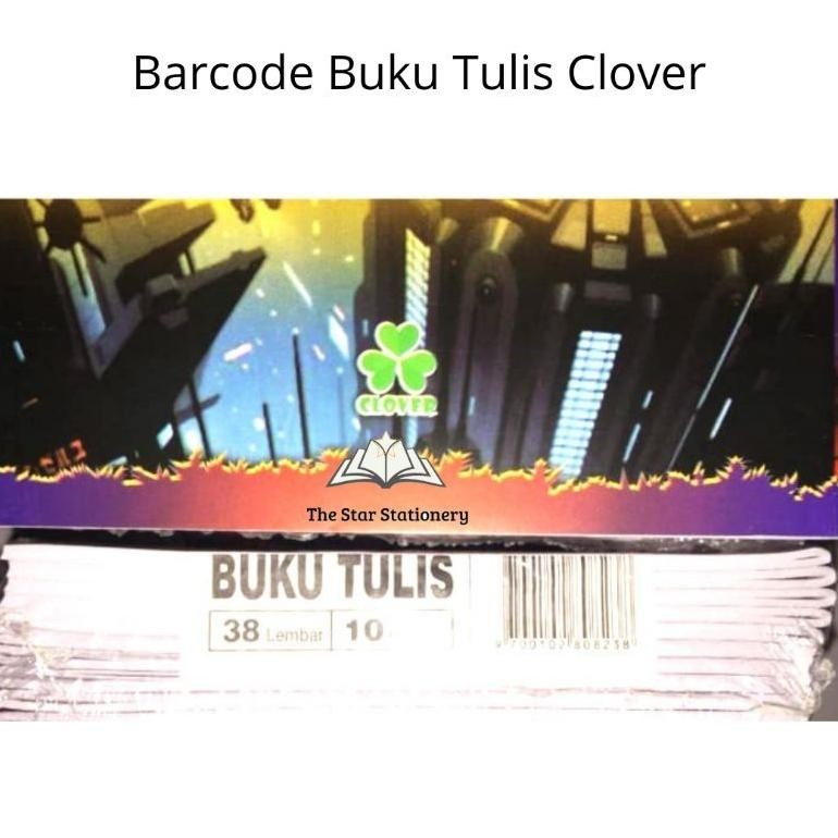 

(1 PACK ISI 10 BUKU) BUKU TULIS CLOVER 38 LEMBAR / BUKU TULIS MURAH 38 LEMBAR KERTAS TIPIS 45 GRAM UKURAN 20 X 15 ORIGINAL PRODUK