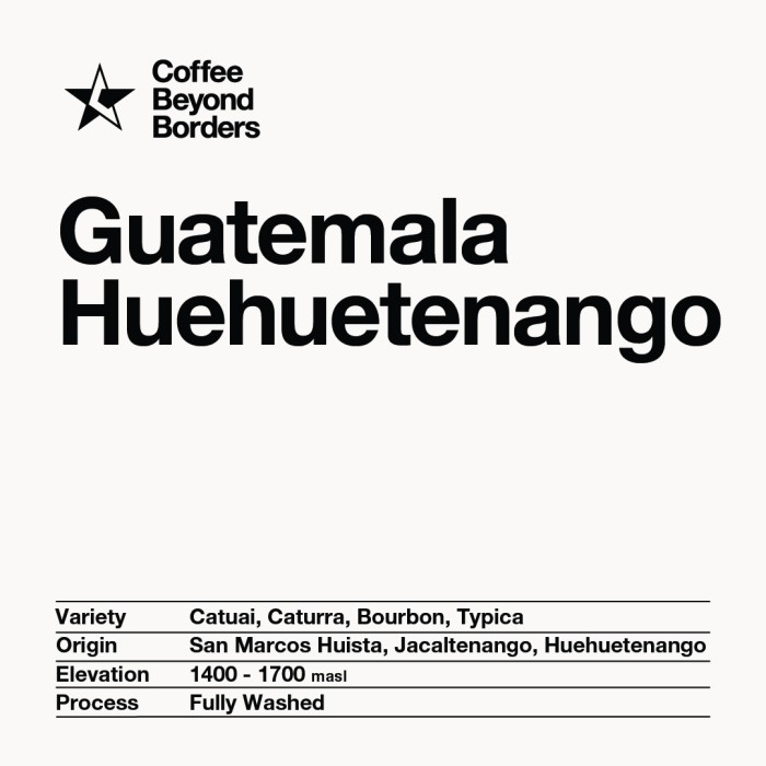 

Ready Arabica Green Beans - Guatemala Huehuetenango Washed