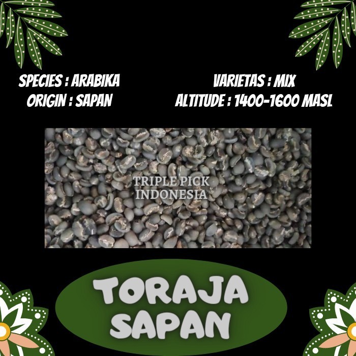 

Ready Green bean / Biji kopi Toraja sapan - semi wash TERMURAH