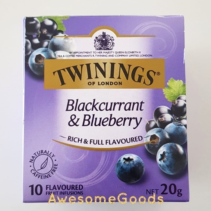 

Ready Twinings Blackcurrant & Blueberry 10 Tea Bags