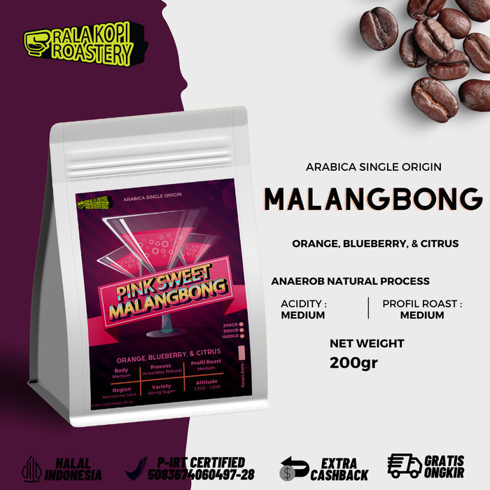 

Ready Kopi Arabika Pink Sweet Malangbong Biji Kopi single Origin 200gr