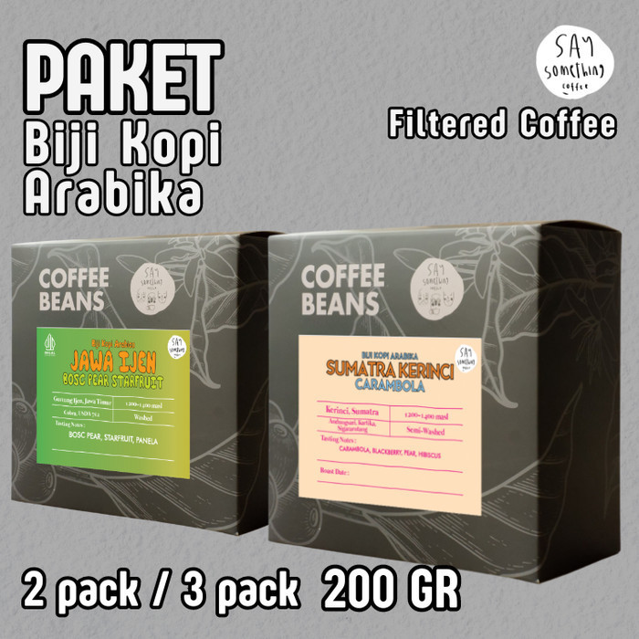 

Ready Paket Biji Kopi Arabika Indonesia 200gr - Filter