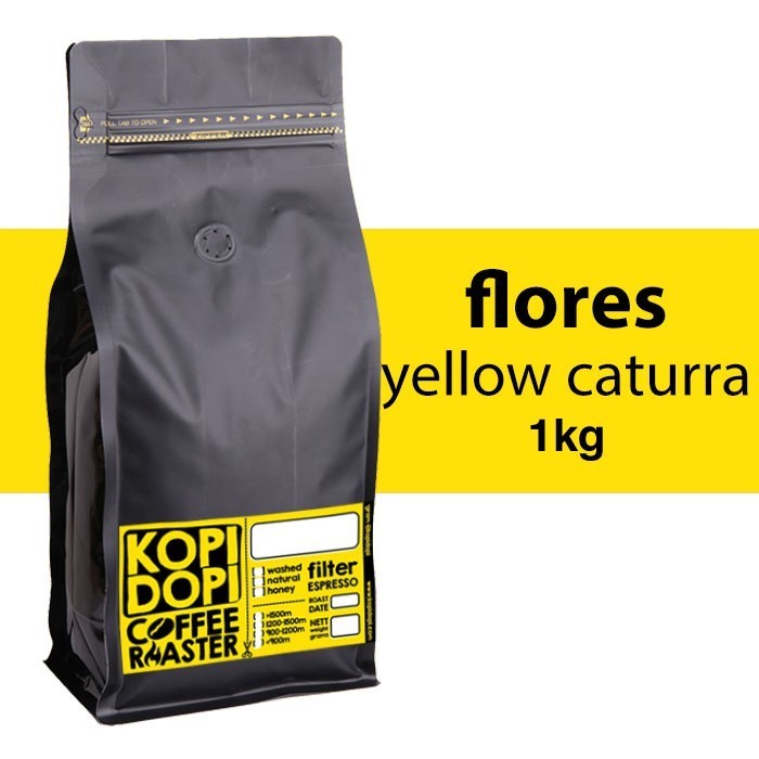 

Ready Biji Kopi Bubuk Arabika Flores Yellow Caturra 1kg 1 kilo kilogram