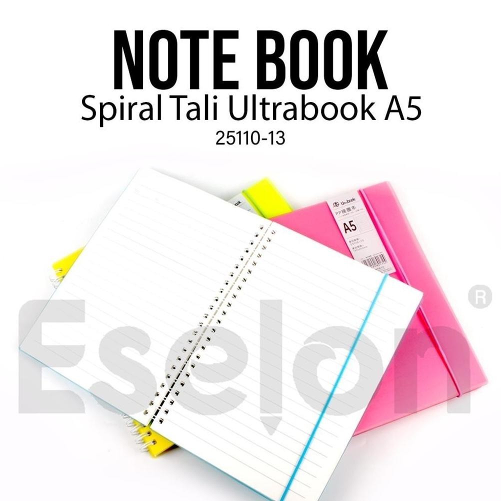 

DIARY SPIRAL+TALI A5 OFFICE ULTRABOOK 25110-13 / NOTEBOOK A5 80LBR TERLARIS