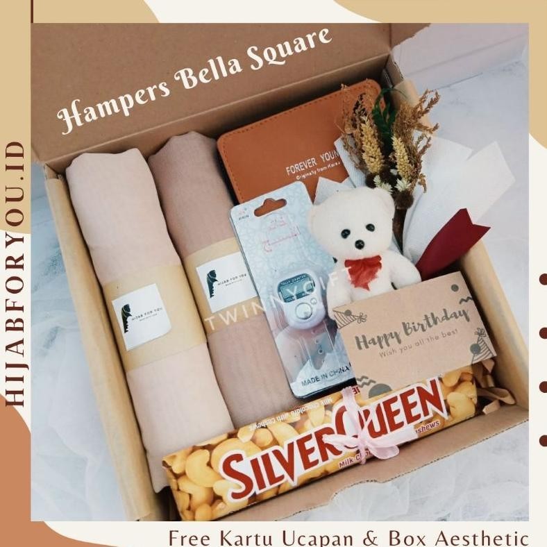 

KADO CEWEK HADIAH HAMPERS GIFTBOX HIJAB SEGI EMPAT ULANG TAHUN WISUDA ANNIVERSARY BISA COD