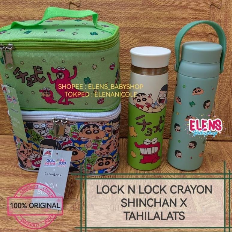 KJH Lock n Lock lunch box set 2p crayon shinchan TERLARIS