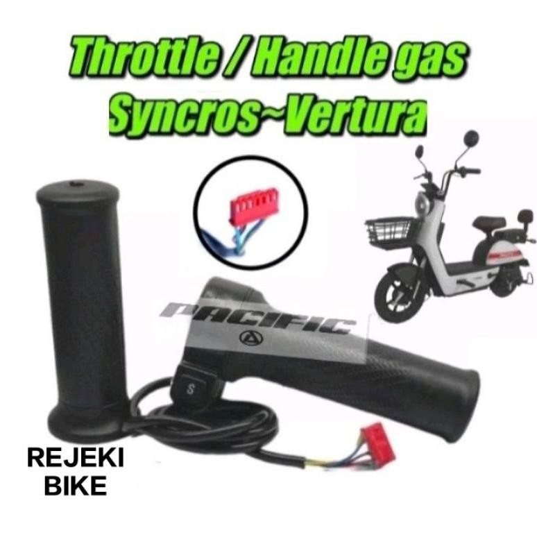 HANDLE GAS SEPEDA LISTRIK PASIFIC/EXOTIC NEW