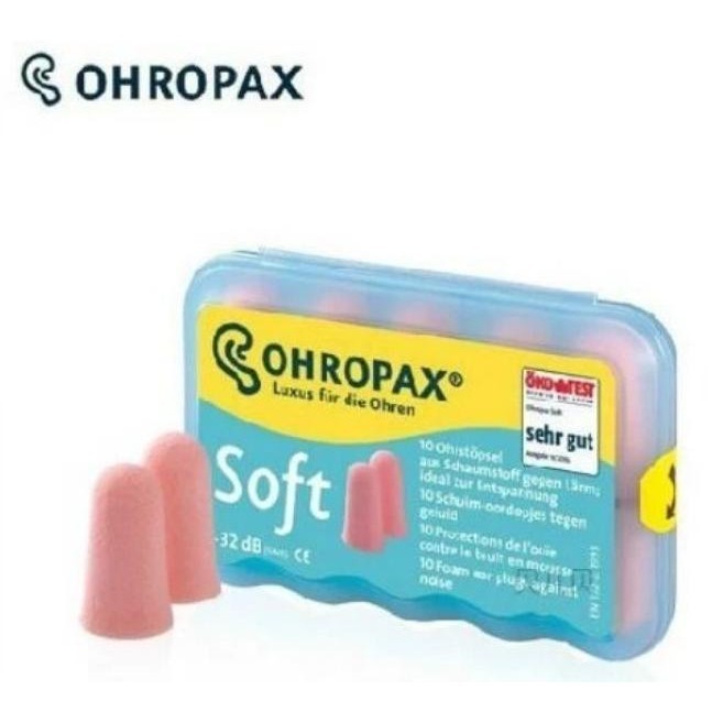 5Pairs Ohropax Soft Foam Ear Plugs Washable Noise Stopping Earplugs