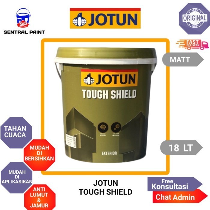 Jotun Tough Shield Cat Tembok Eksterior 25Kg Putih (Ready semua warna)