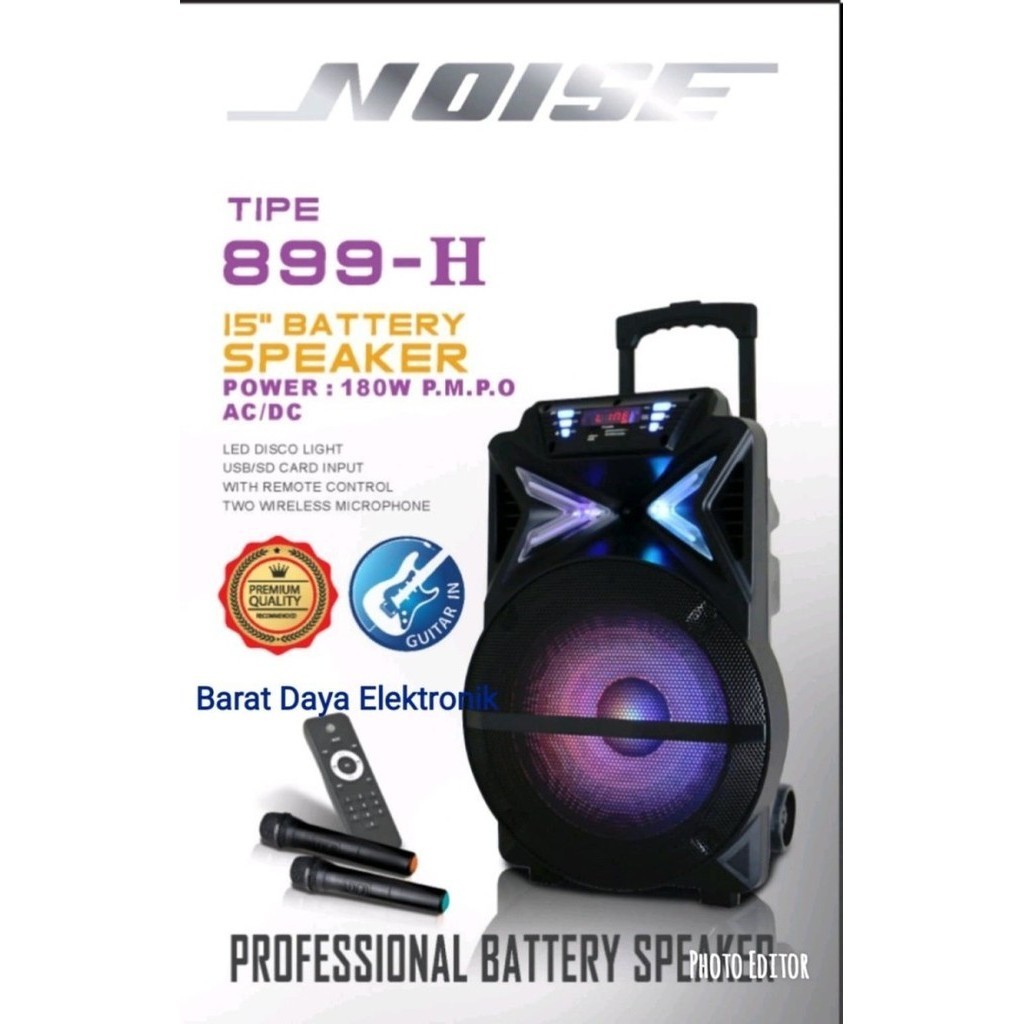 Speaker Bluetoth Portable Noise 899H 15 Inch