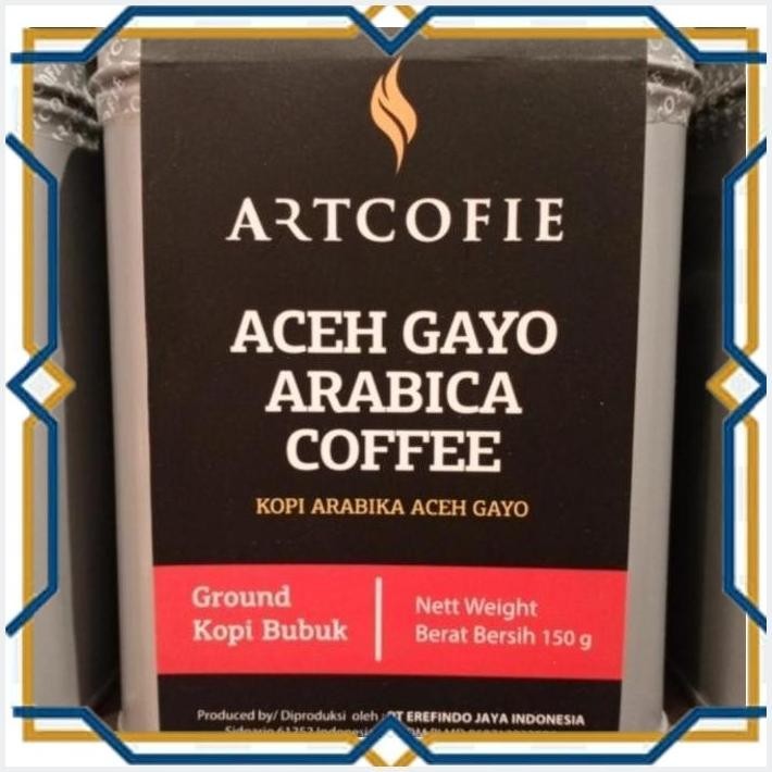 

[GDS] ARTCOFIE ACEH GAYO ARABICA COFFEE GROUND TIN BOX 150 GR | KOPI BUBUK