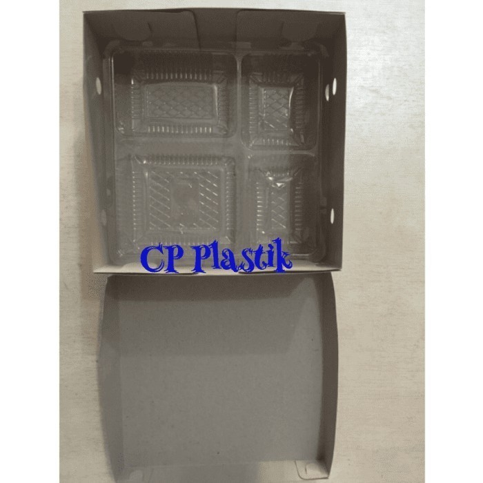 Hemat Box Nasi Motif Dus Nasi Motif Uk. 18X18 + Mika (Isi +/- 50