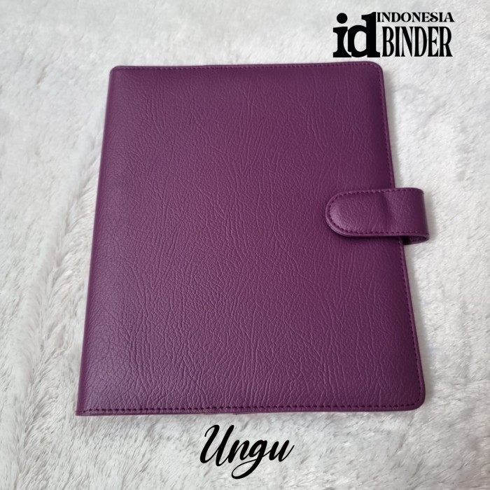 

Binder Polos Kulit Jeruk Size A5 (Ring 6)