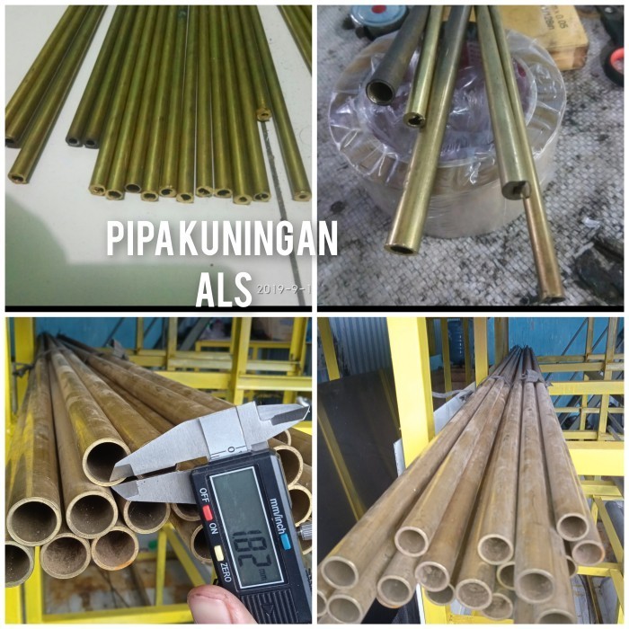 pipa kuningan od 9 x id 4.4 x 750 / tebal 1.8mm