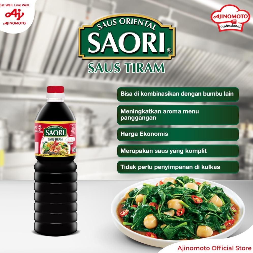

jg-8 SAORI Saus Oriental Tiram Oyster Botol 1L Original