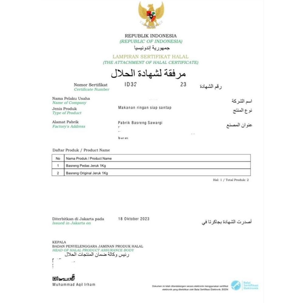 

ad-56 Basreng Viral Pedas Jeruk 1kg Bumbu Melimpah Termurah