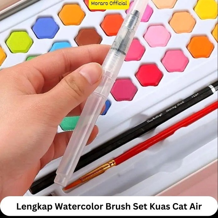 

Cat Air Lukis Anak Watercolor Set Lengkap Kuas Lukis/ Alat Melukis Set K01