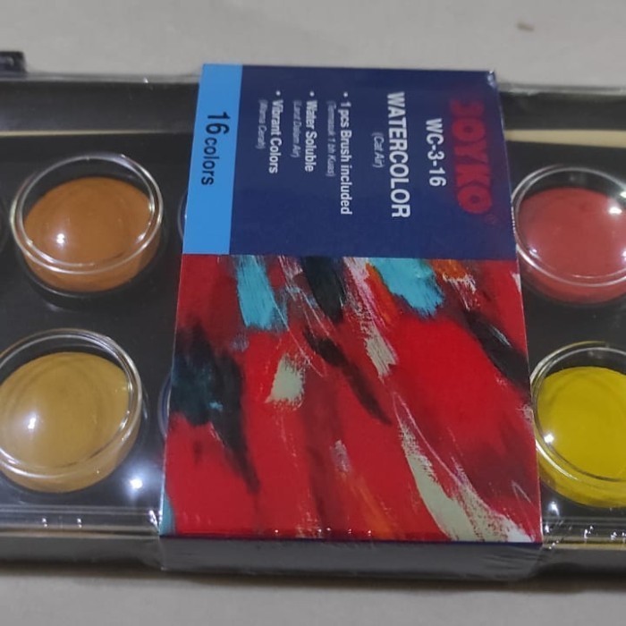 

promo cat air Joyko 16 warna tugas sekolah kreatifitas lukis anak K01