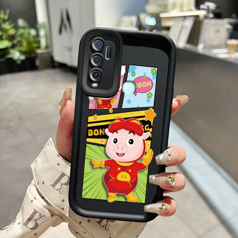 Casing Hp VIVO Y50 VIVO Y30 VIVO Y30i Case Casing HP Motif babi keberuntungan Cesing Silikon lunak K