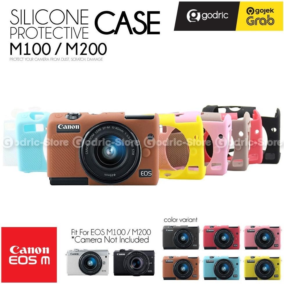 {BARU} Godric Silicone Canon EOS M100 / M200 Silikon Case Sarung Silicon Kamera Mirrorless