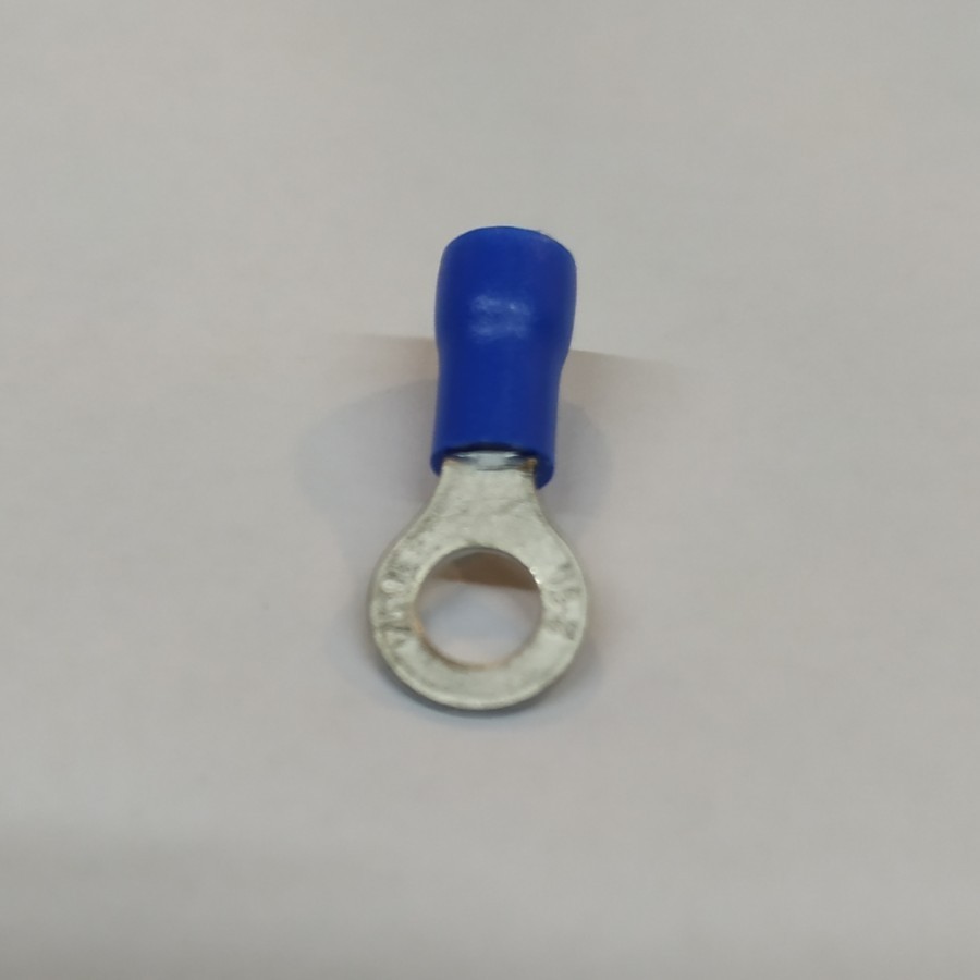 Skun ring Bulat 2.5mm cable lug isolasi skun ring biru bulat 2.5mm