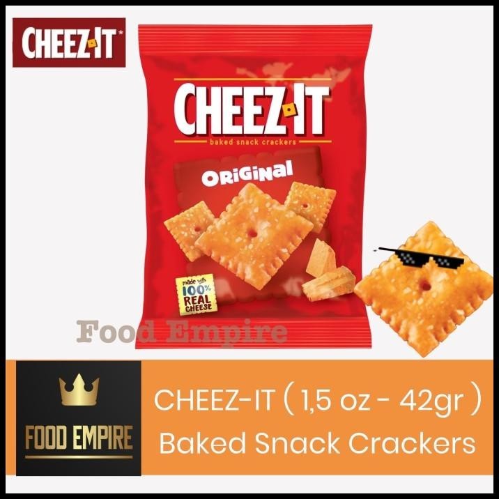 

Cheez It Original 1,5 Oz | Baked Cheese Snack Crackers | Cheez-It