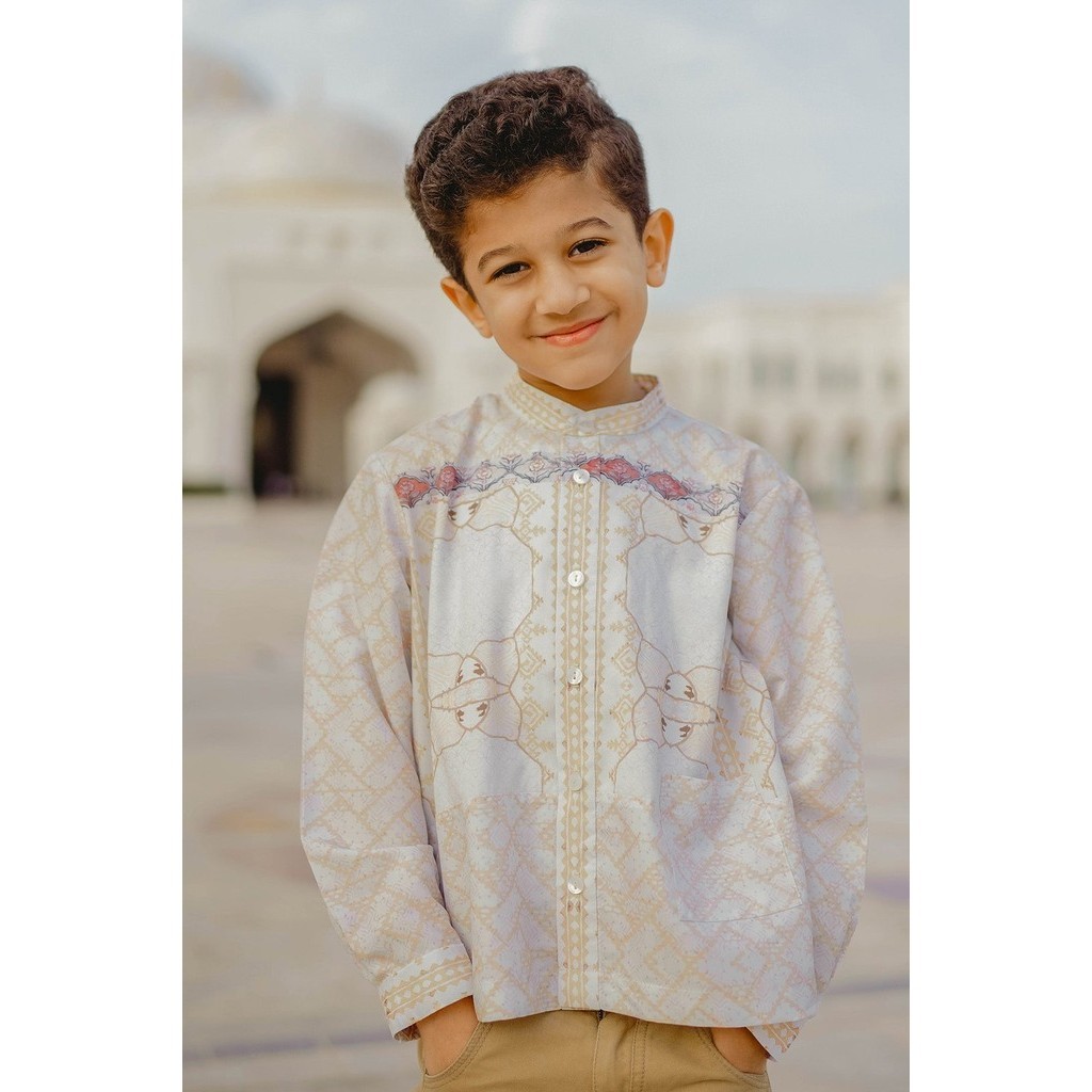 Benang Jarum - Festive Kids Shirt - Ivory