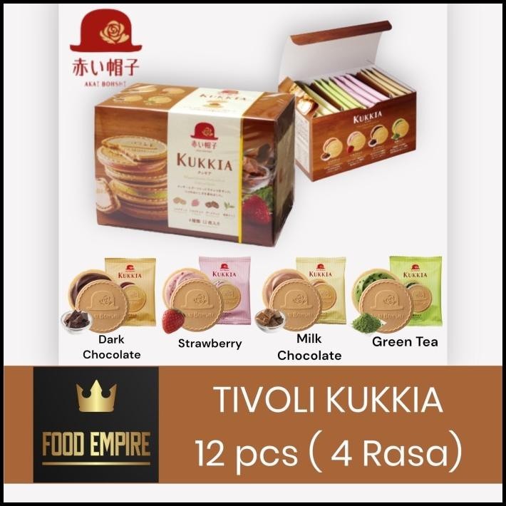 

Tivoli Kukkia Biscuit Catre | 4 Varian Rasa | Cookies Jepang