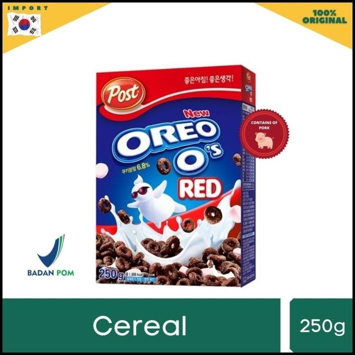 

Post Cereal Oreo O'S Red With Marshmallow 250Gr - Non Halal