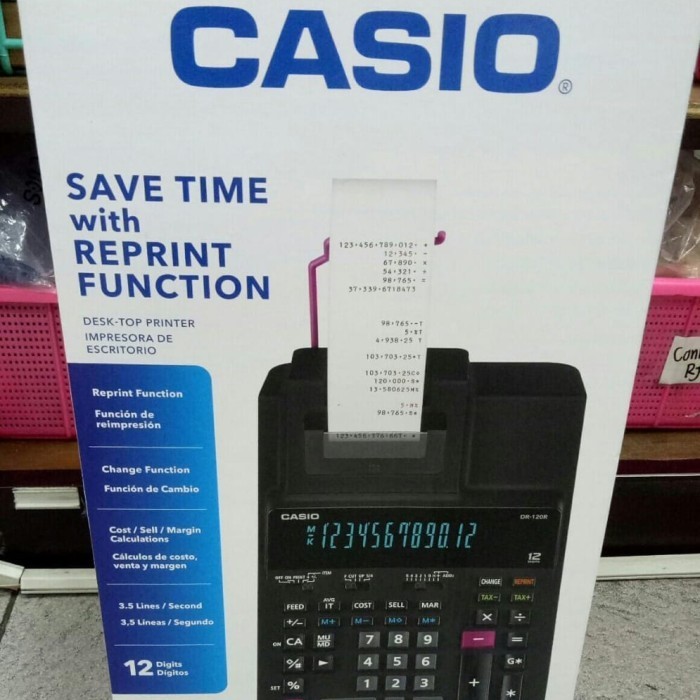 

Kalkulator Casio Printing Dr-120R (Calculator Original Asli Dr 120 R)