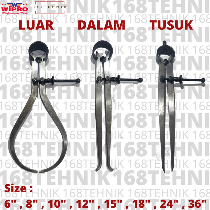 

Jangka Luar 24 Inch 600Mm / Outside Caliper 24" / Spring Caliper Wipro