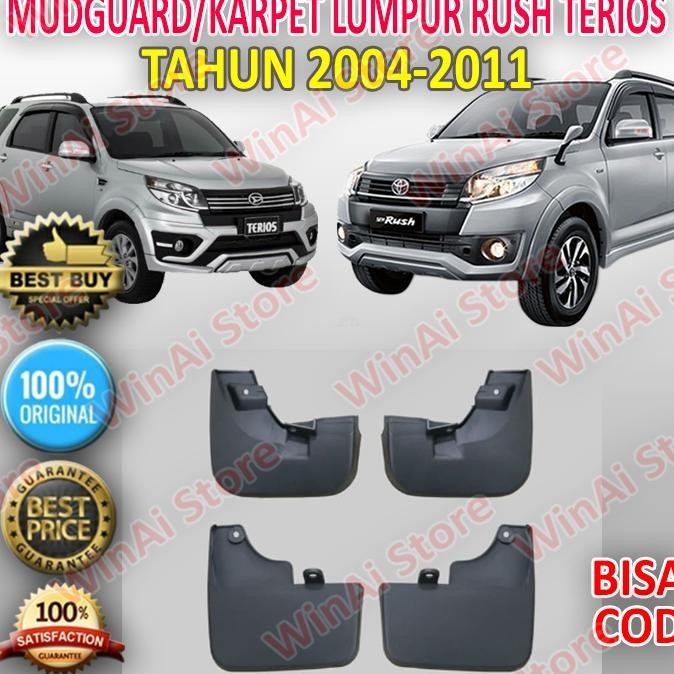 MUD GUARD KARPET LUMPUR MOBIL RUSH TERIOS LAMA OLD 2004-2011
