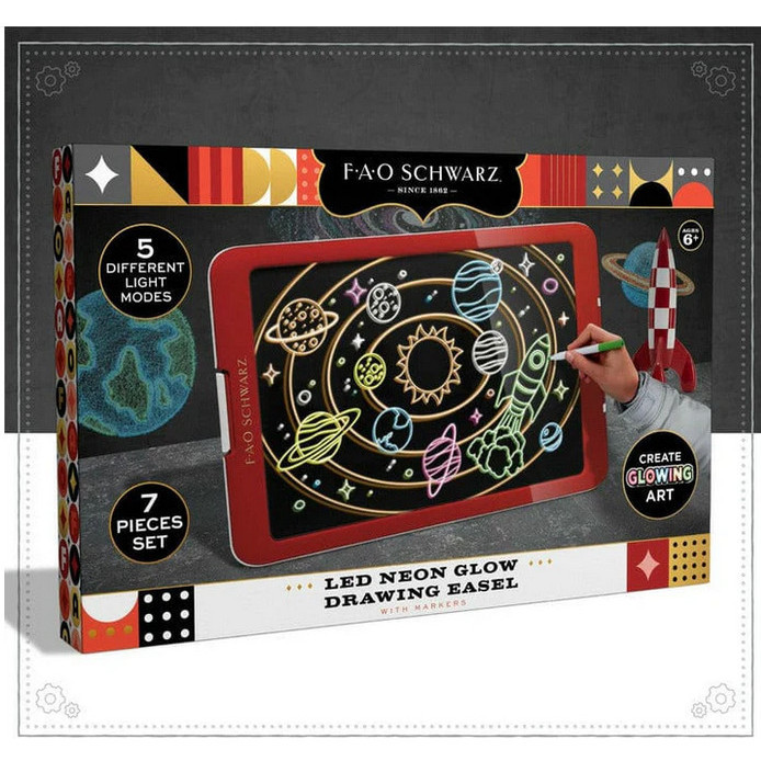 

FAO Schwarz Neon Glow Drawing Easel K01