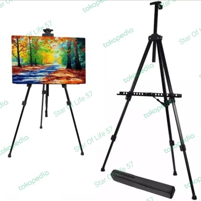 

Easel Lukis Stand Lukisan Standing Frame Foto Tripod K01