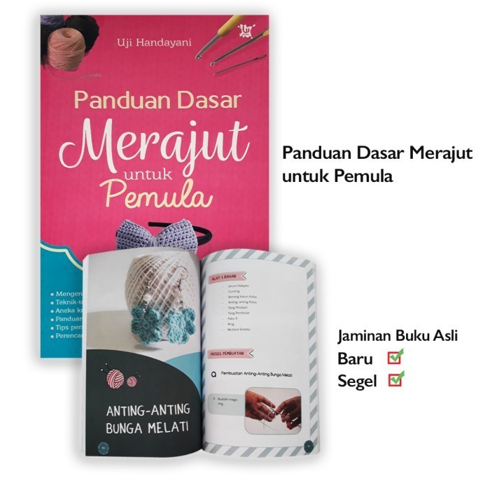

Buku Hobi Rajut PANDUAN DASAR MERAJUT UNTUK PEMULA Best Seller