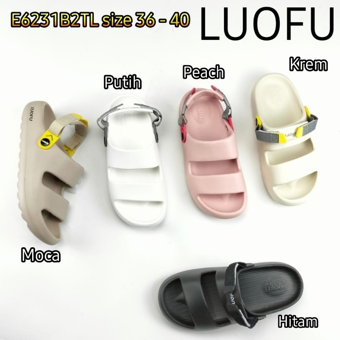 E6231B2Tl Luofu Jelly Sandal Karet Abg Selop Cewek