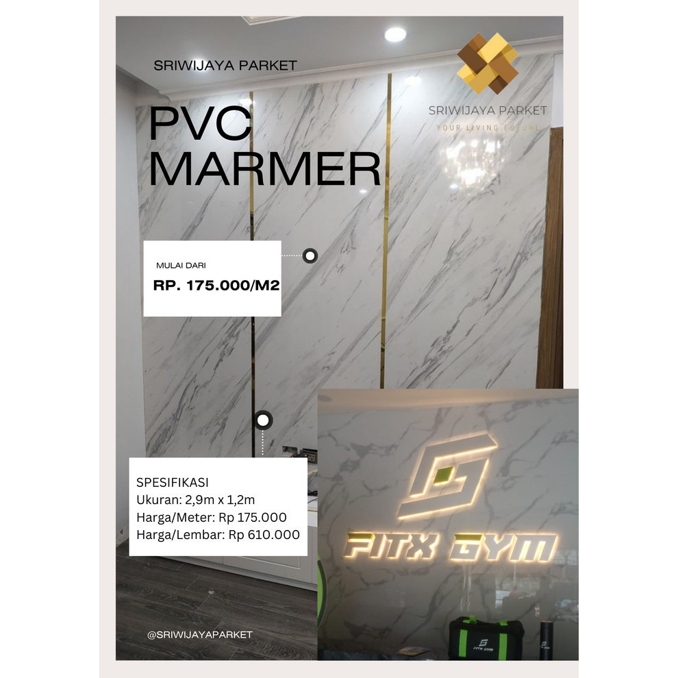 Ready PVC MARMER VINYL MARMER DEKORASI DINDING MURAH