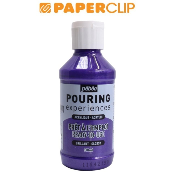 

Ready CAT ACRYLIC PEBEO POURING EXPERIENCE METALLIC PURPLE 524627 118ML