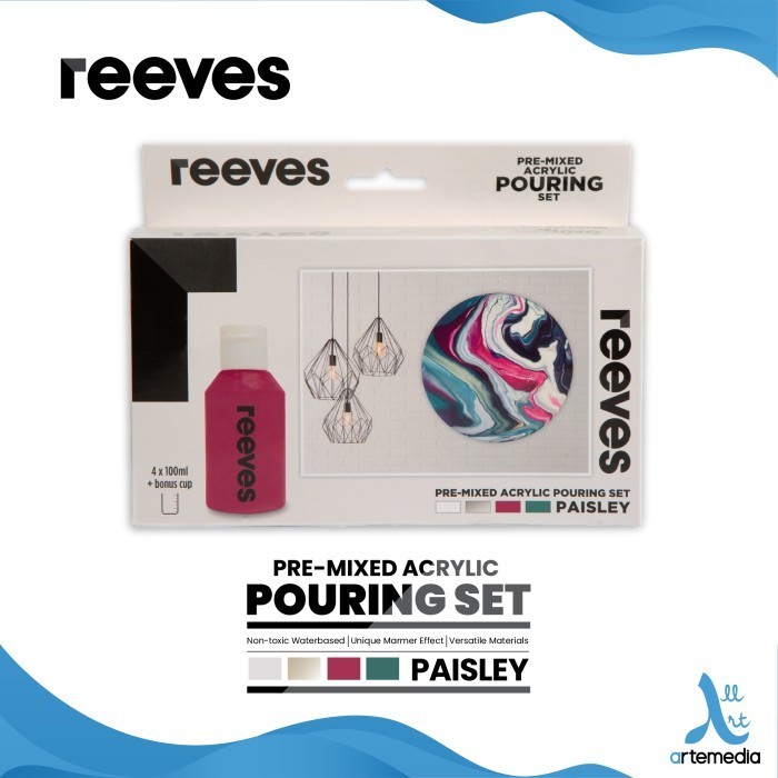 

Ready Cat Akrilik Reeves Pre Mixed Acrylic Pouring Paint Paisley Color Set