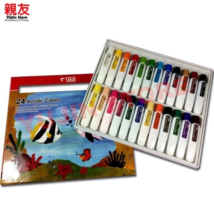

Ready SET 24 WARNA CAT AKRILIK TITI ACRYLIC PAINT