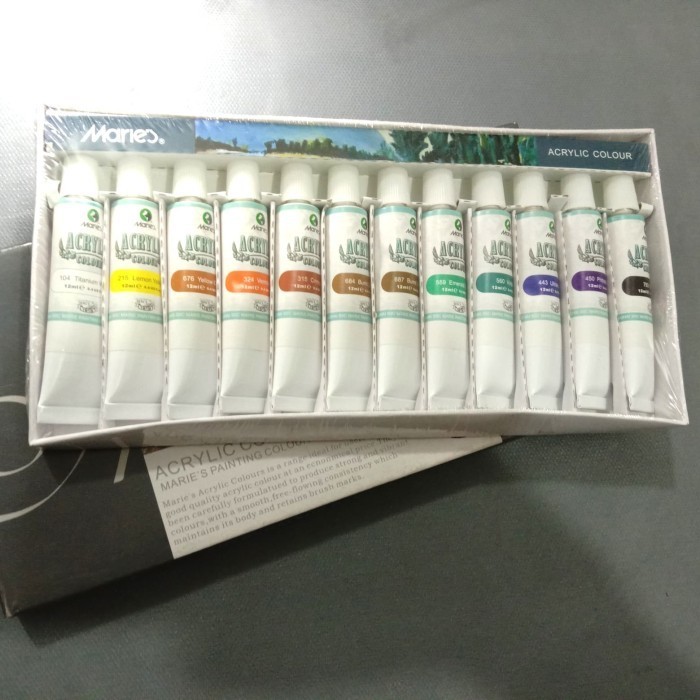 

Ready Cat Acrylic Maries 12 warna (12ml)