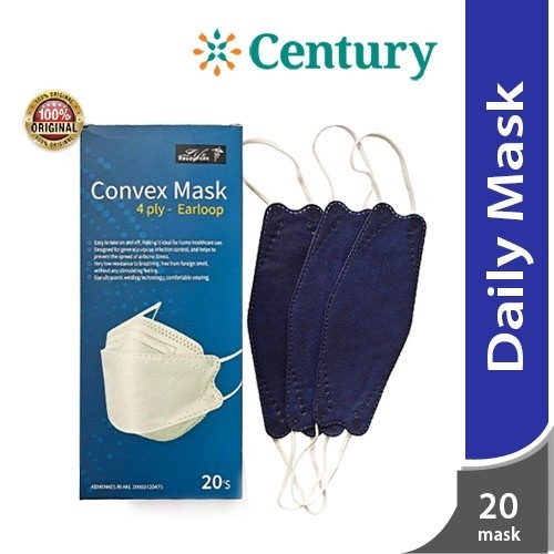 Life Resources Convex Mask Earloop Blue / LifeResources / Masker Wajah / Covid