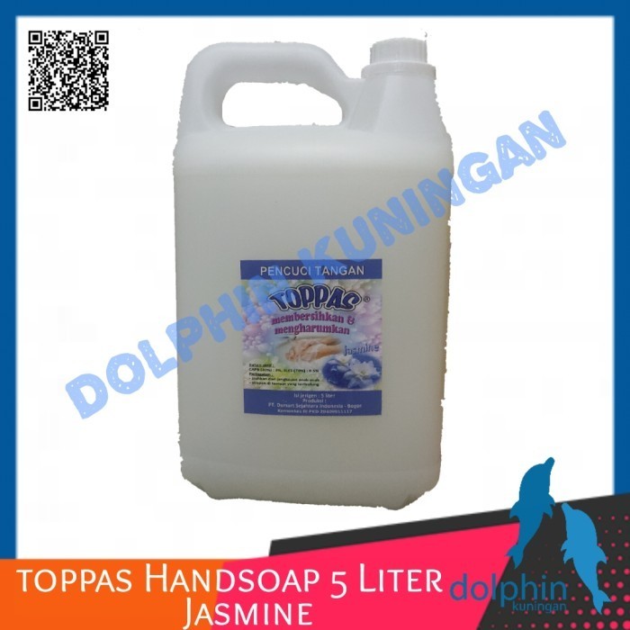 Toppas Handsoap Sabun Cuci Tangan Ter Dirigen 5 Liter