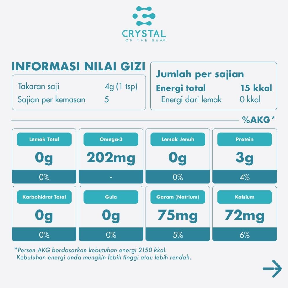 

LNB-1217 Crystal of the Sea | White Anchovy Powder (20GR) / Bubuk Ikan Teri Nasi / Whitebait - Bumbu Kaldu MPASI NON MSG Hemat