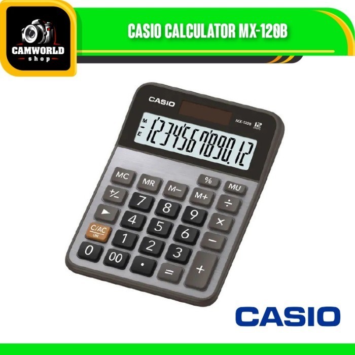 

Ready Casio Calculator MX-120B / Kalkulator Meja Office Desktop MX 120B