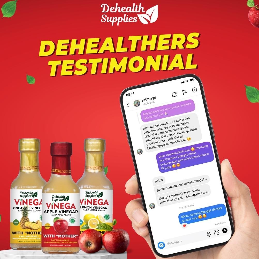 

yt- Deheath Supplies VINEGA CUKA APEL 100ml ( Botol Kaca) Murah