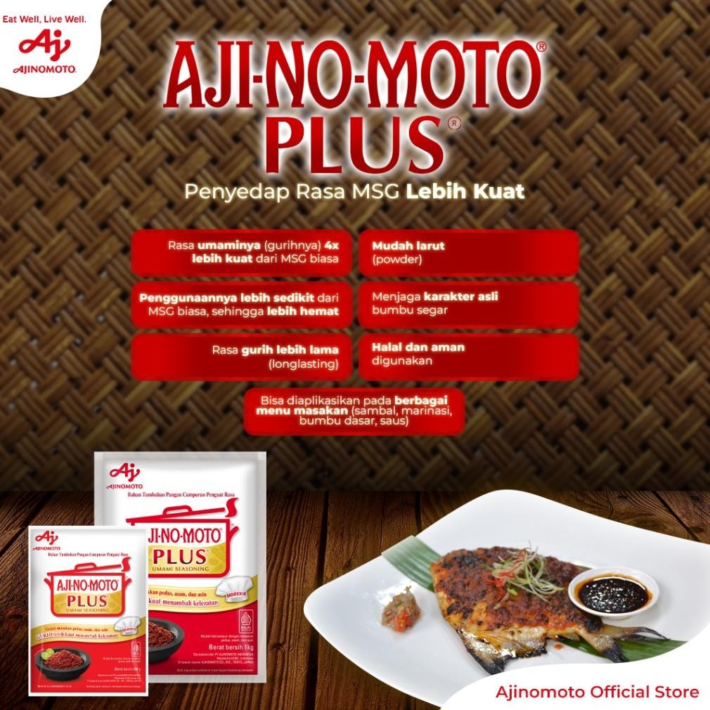 

rg-4 AJI-NO-MOTO PLUS Penyedap Rasa MSG Lebih Kuat 1Kg Terlaris